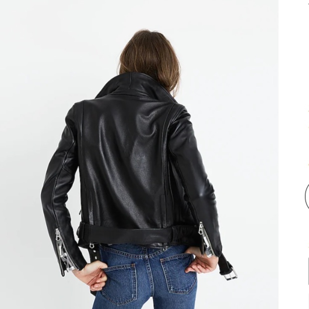 Leather Motorcycle Jacket - Picture 5 of 5